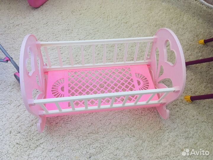 Кроватка для кукол качалка