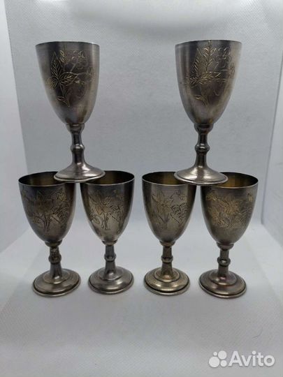 Рюмки стопки серебро набор