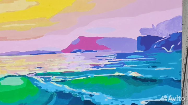 Картина Море на Закате для Интерьера по номерам