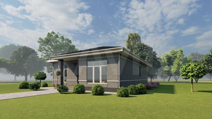 Дом 94,3 м² на участке 3 сот.