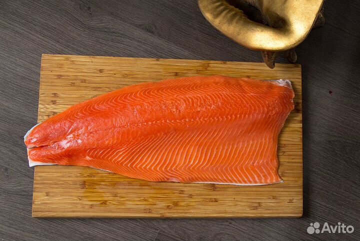 Кижуч, филе на коже