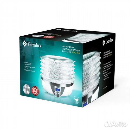 Сушилка для овощей и фруктов gemlux GL-FD-01R