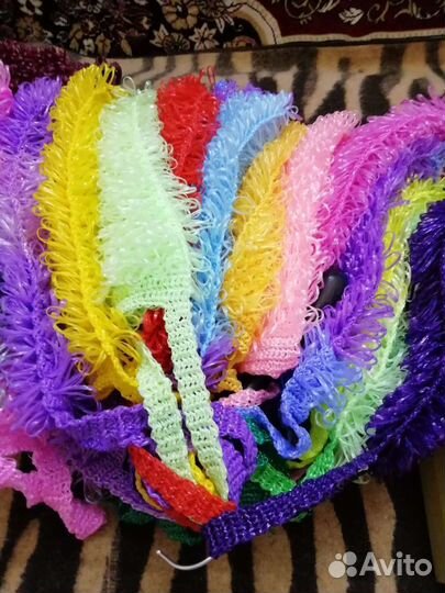 Мочалки ручной вязки