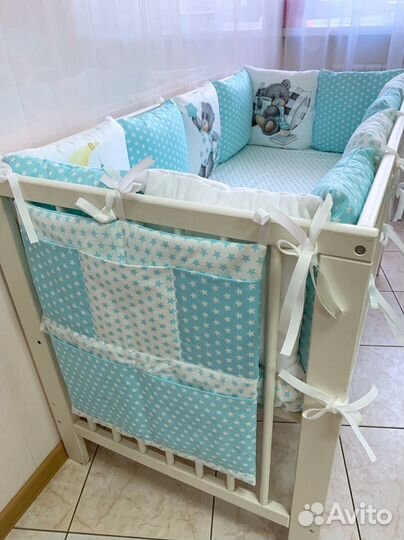 Бортики в кроватку бу