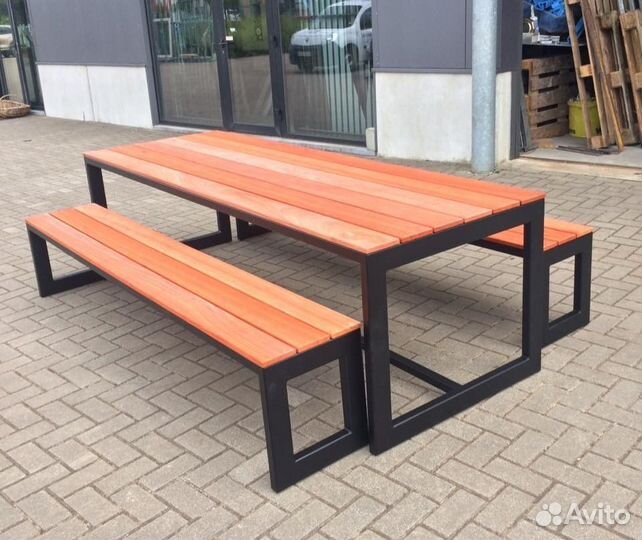 Скамейка садовая лофт