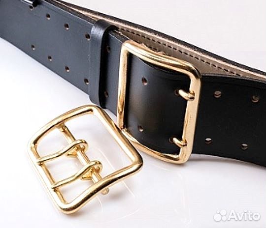 Ремень уставной офицерский. Натуральная кожа