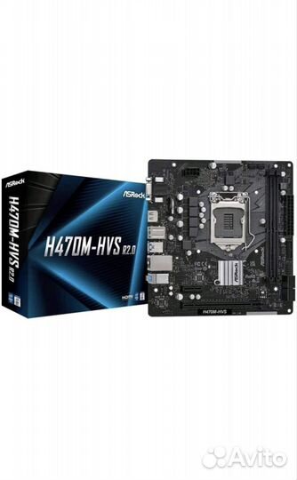 Новая материнская плата Asrock H470M-HVS R2.0