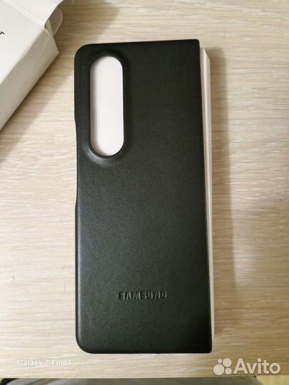 Samsung leather cover z fold4 новый