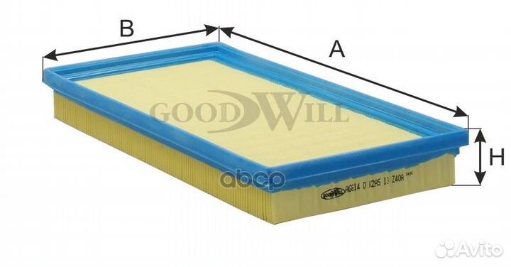 Фильтр воздушный Kia Spectra, Sefia AG614 Goodwill