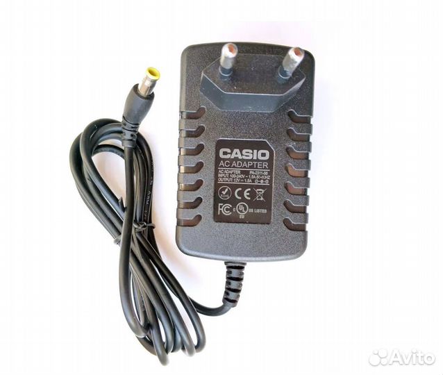 Адаптер 12V 1.5A синтезатора Casio (AD-A12150LW)