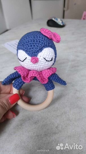 Погремушка грызунок (ручная работа)