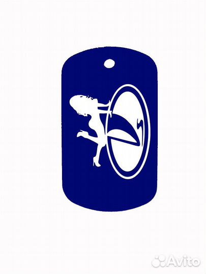 Брелок жетон с гравировкой