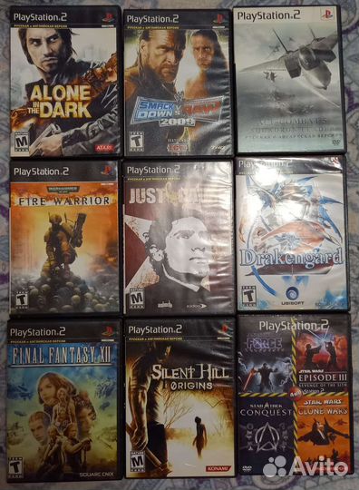 Диски с играми на ps2