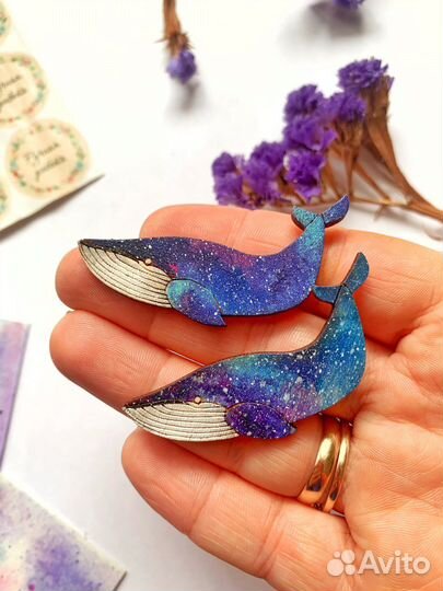 Брошь(значок) космос