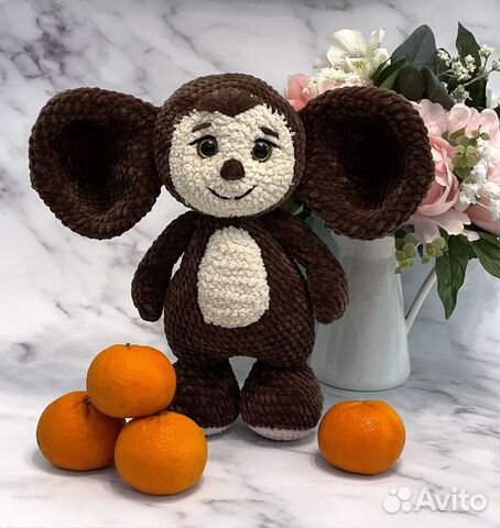 Чебурашка вязаный