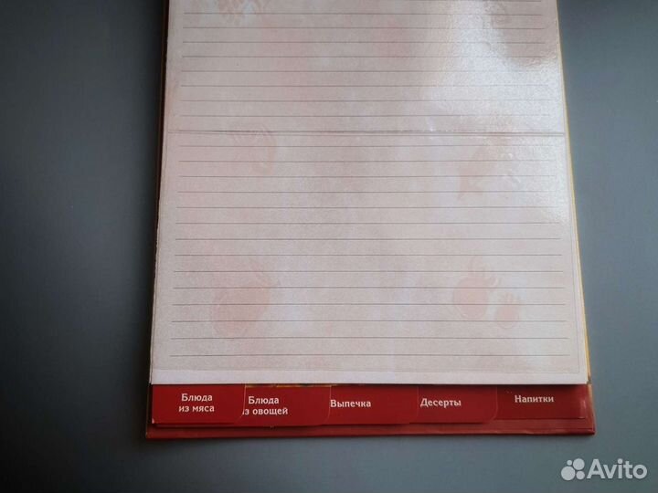 Новый блокнот книга для записи кулинарных рецептов