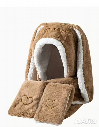 Шапка с ушами зайца