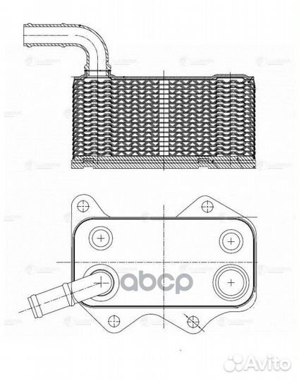 Радиатор маслянный VW passat B6 2.0FSi 05- LOC