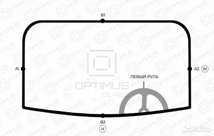 Лобовое стекло Freightliner Business Class M2