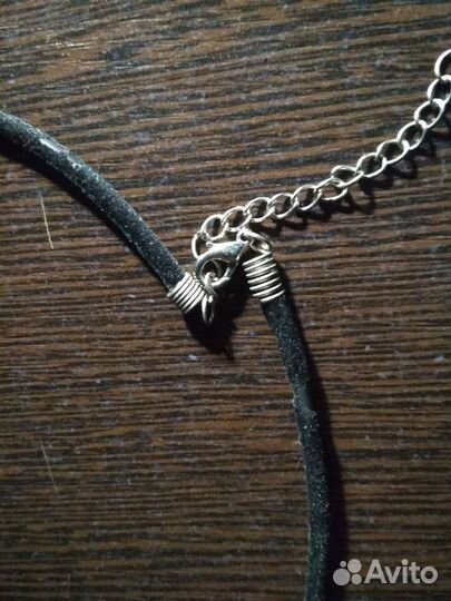 Украшение на шею готическое крупное подвеска кошка