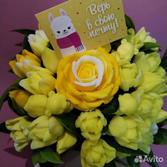 Цветы из мыла ручная работа