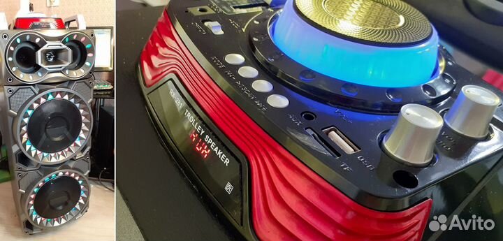 Колонка 90см Trolley Speaker 120вт Дискотечная