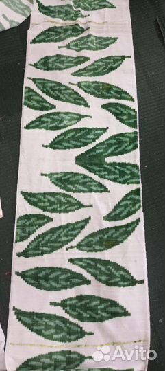 Узбекский шелковый бархат Бахмаль. Шелковый икат