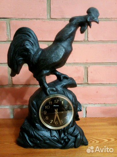 Антикварные каминные часы 