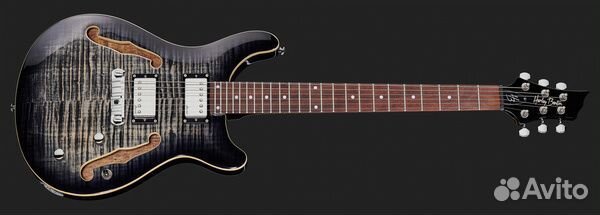 Harley Benton CST-24HB Charcoal Flame