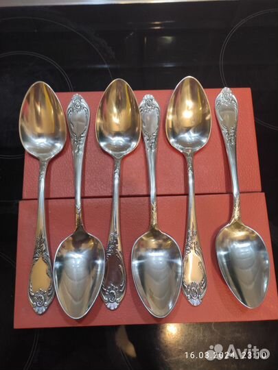 Ложки Мельхиор Зиш Роял посеребрение СССР