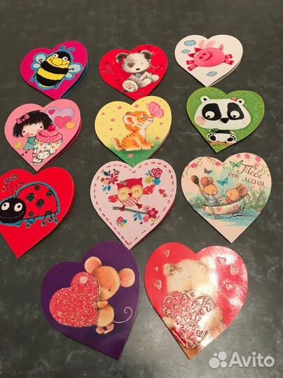 Открытки Валентинки маленькие