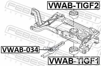С-б.подрамника audi A3/A3 sportback 8P 2003-201