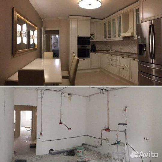 Ремонт и отделка квартир под ключ и частично