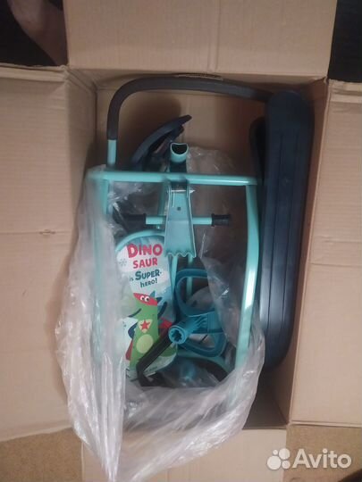 Детский снегокат с родительской ручкой