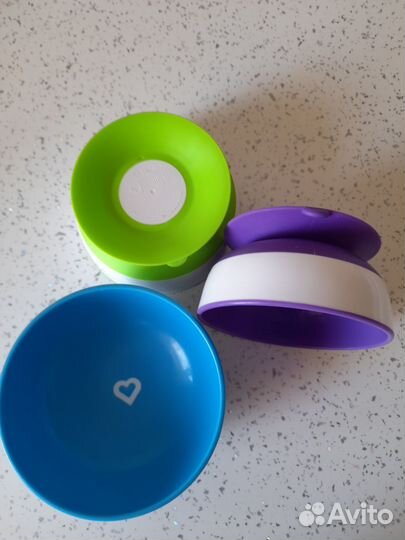 Тарелки на силиконовой липучке