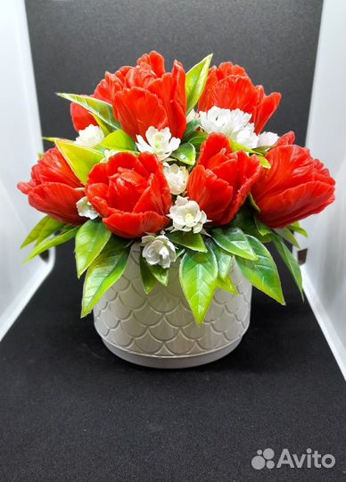 Букет цветов из мыла