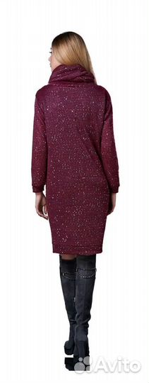 Новое вязаное платье на чехле с пайетками 42 р