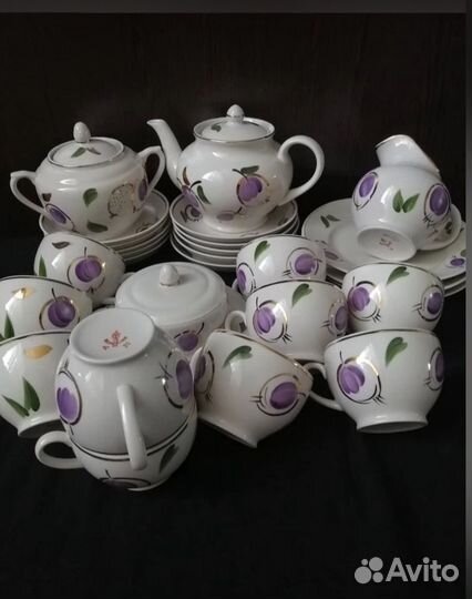 Чайный сервиз вербилки СССР