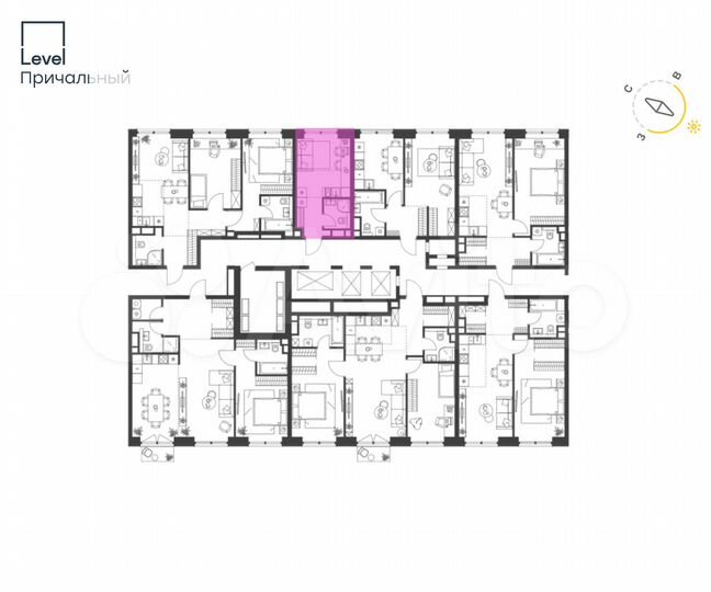 Квартира-студия, 17,4 м², 6/33 эт.