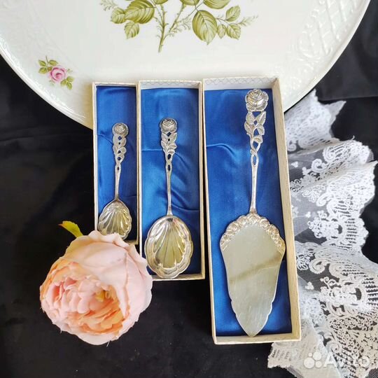 Лопатка ложка десертные Antiko серебрение Германия