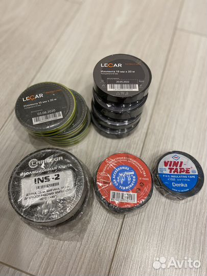 Изолента Carmega, Lecar, ViniTape, Terminator