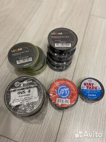 Изолента Carmega, Lecar, ViniTape, Terminator