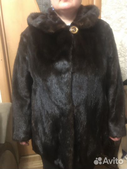 Полушубок норковая женская 60 62 размер