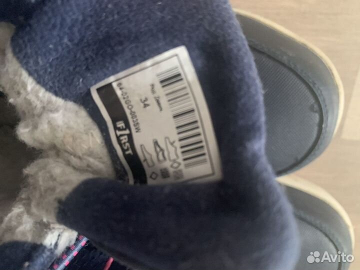 Сапоги для девочки на межсезонье размер 34