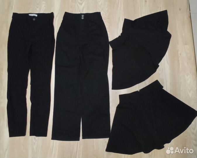 Школьная форма брюки,юбки черные+кардиганы 152-158