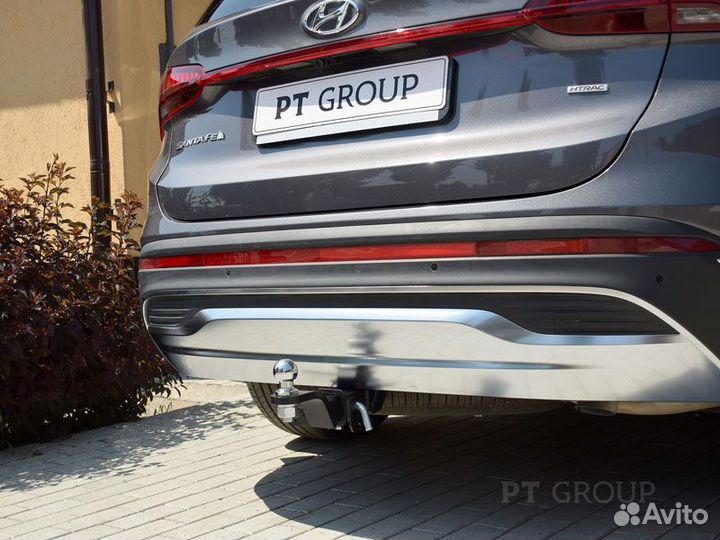 Фаркоп под квадрат Hyundai Santa Fe IV Restyling