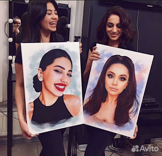 Портрет по фото, картина на холсте