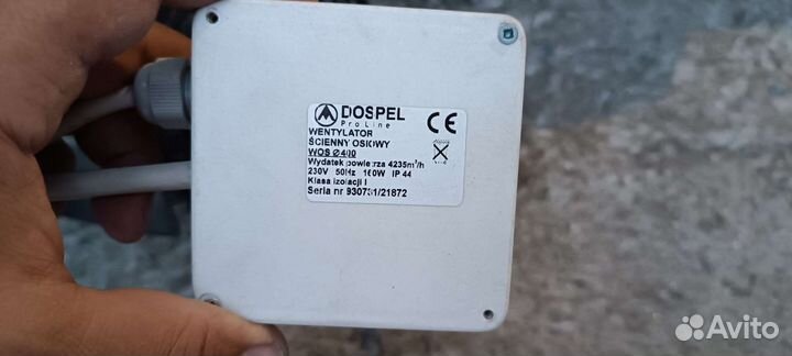 Вентилятор осевой. Dospel 4e 400