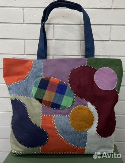 Cумки Хэнд мейд пэчворк вязаные джинсовые новые