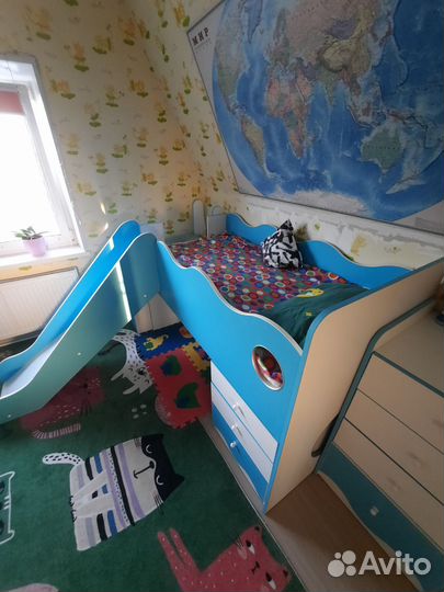 Детская кровать чердак+матрас